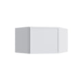 KCD Oslo White Corner Wall Cabinet - 24" W x 15" H - product photo