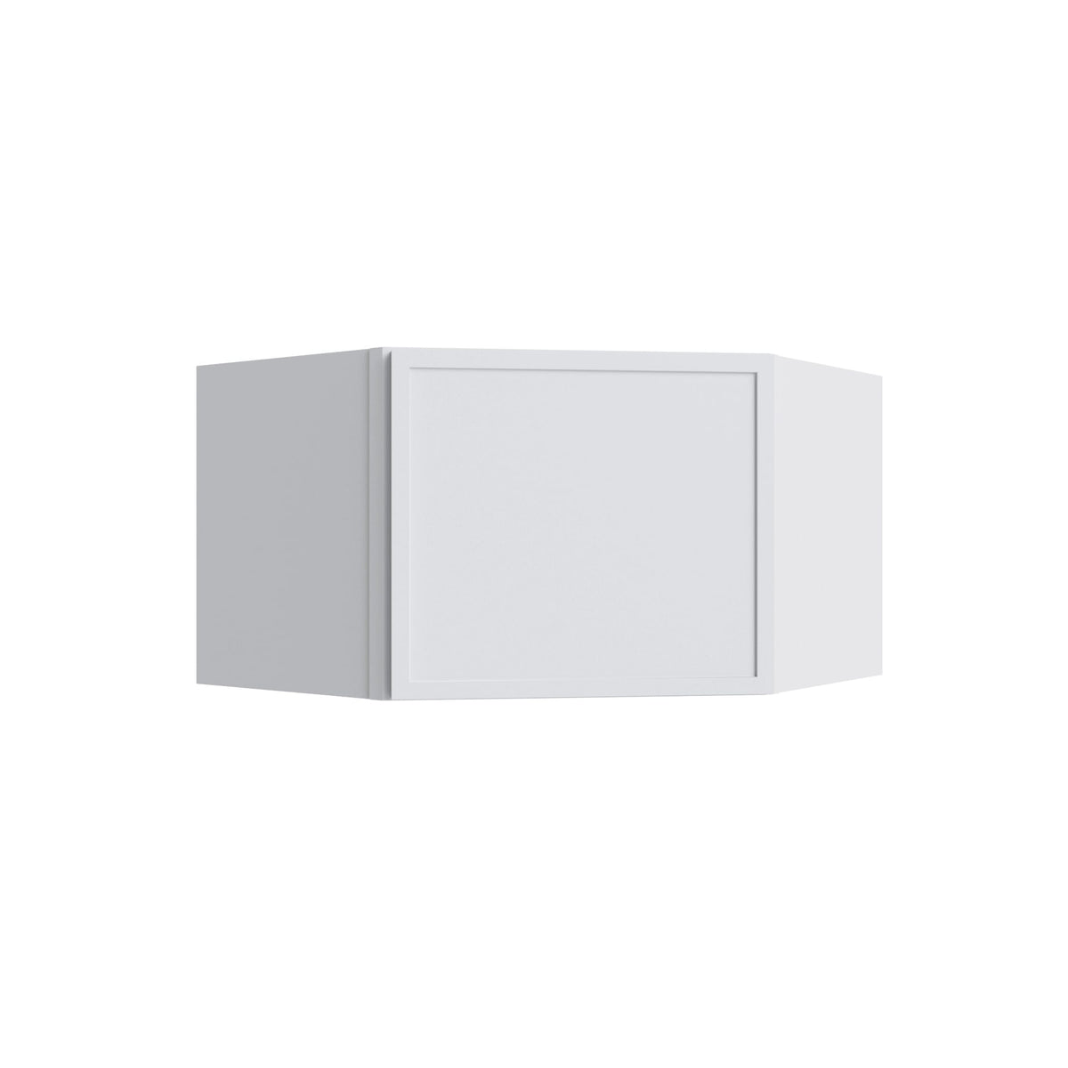 KCD Oslo White Corner Wall Cabinet - 24" W x 15" H - product photo