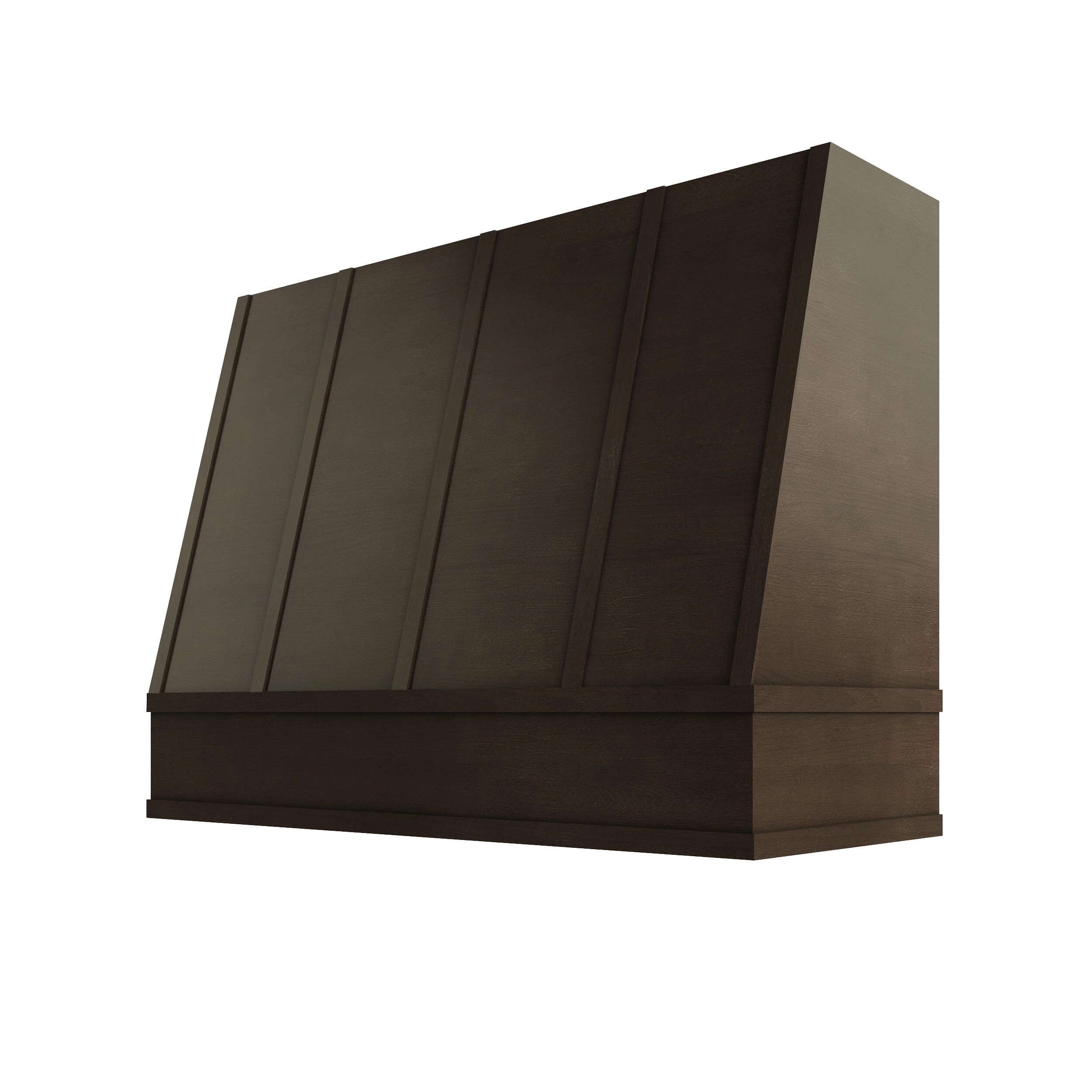 KCD Brooklyn Slate Angled Hood with Strapping Flat Trim - 48" W x 36" H - product photo