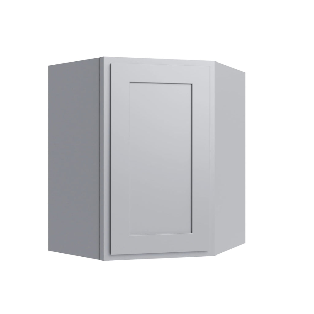KCD Essential Gray Corner Wall Cabinet - 24" W x 30" H - product photo