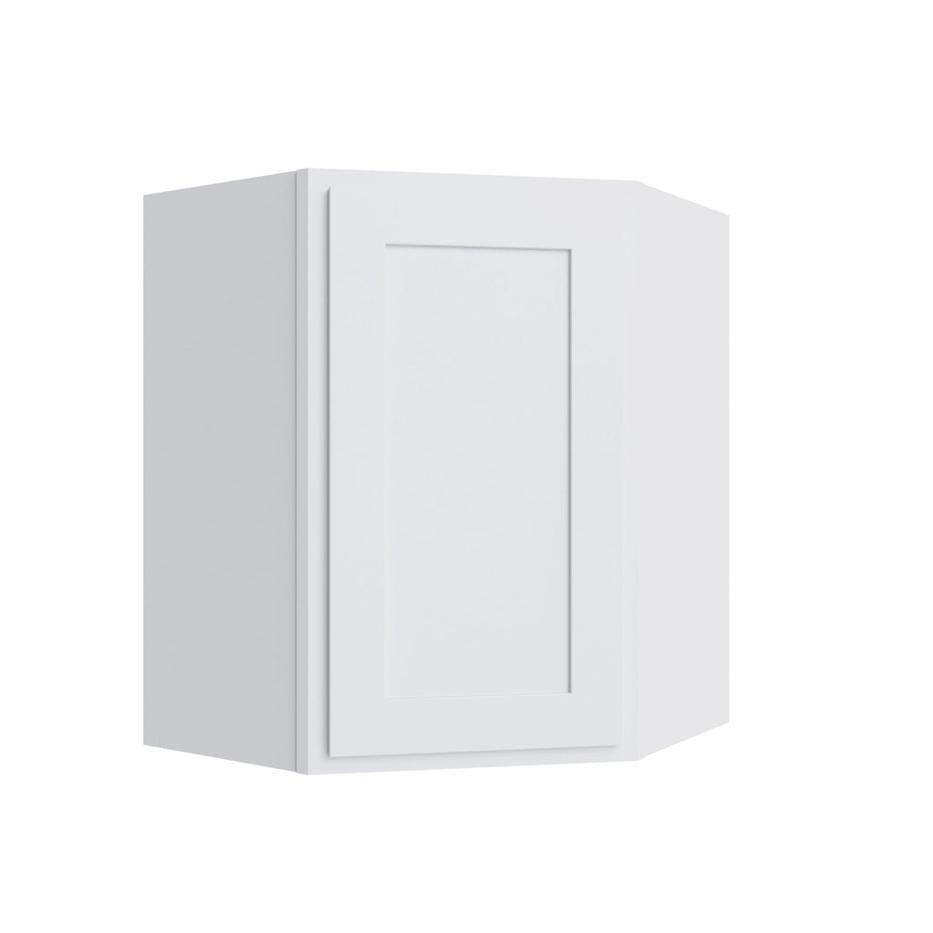 KCD Essential White Corner Wall Cabinet - 24" W x 36" H - product photo