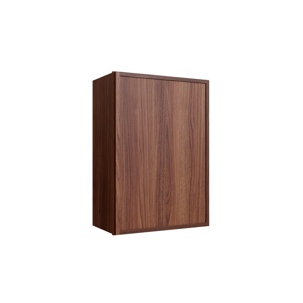 KCD Oslo Classic Walnut Single Door Wall Cabinet - 18" W x 30" H - product photo