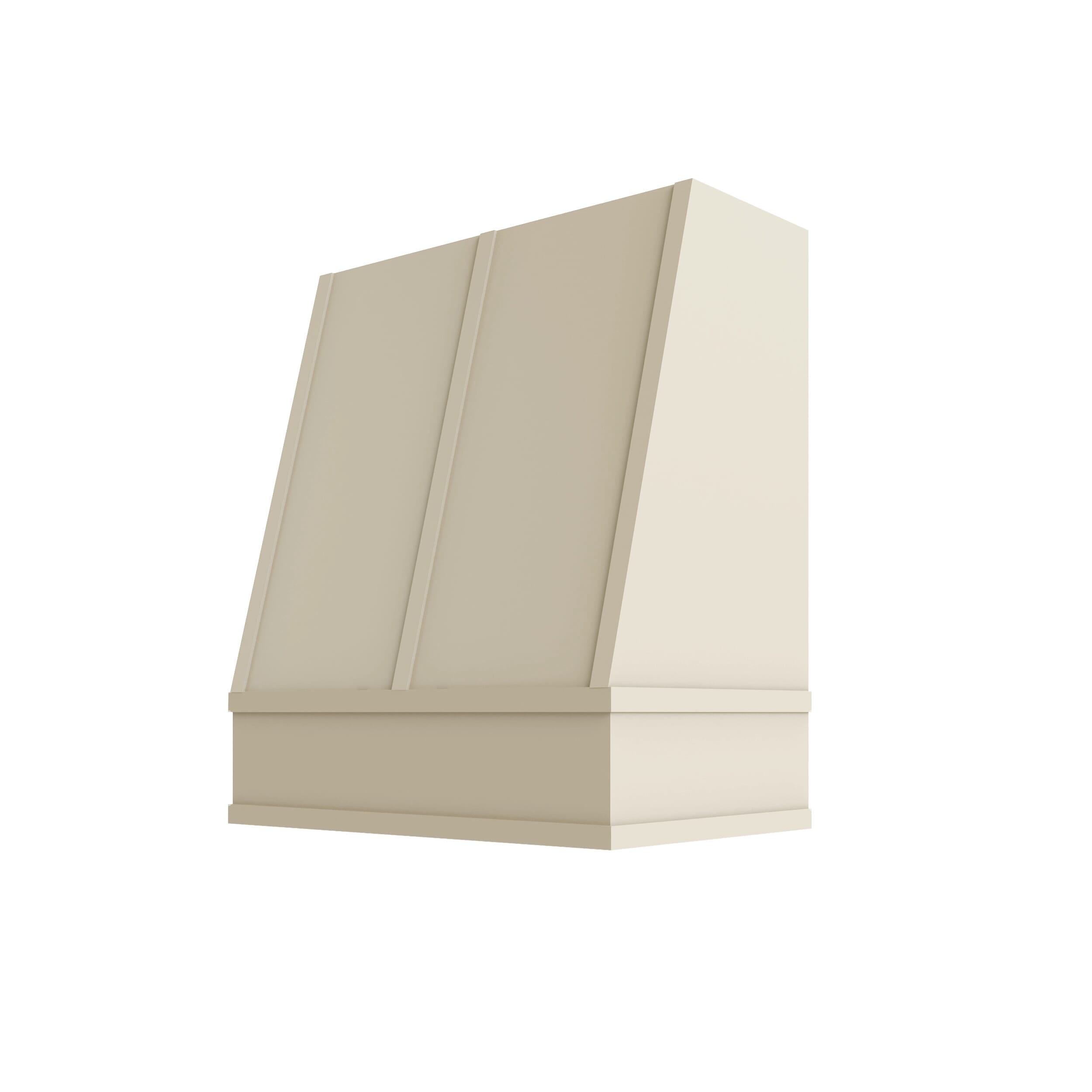 KCD Brooklyn Pearl Angled Hood with Strapping Flat Trim - 30" W x 36" H - product photo
