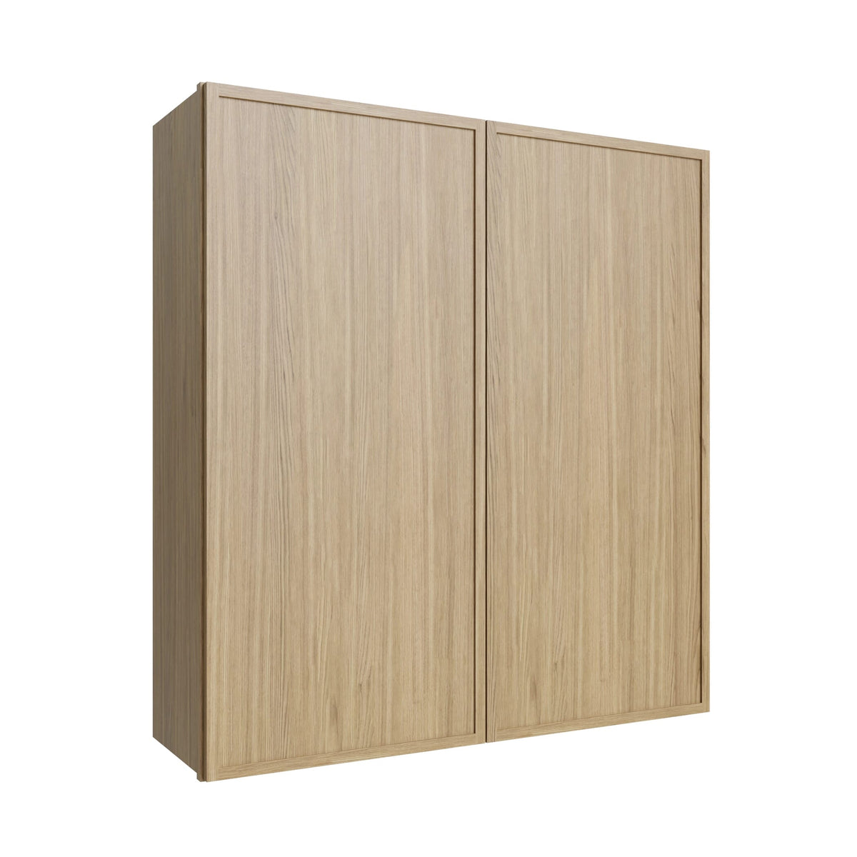KCD Oslo Oak Double Door Wall Cabinet - 33" W x 42" H - product photo