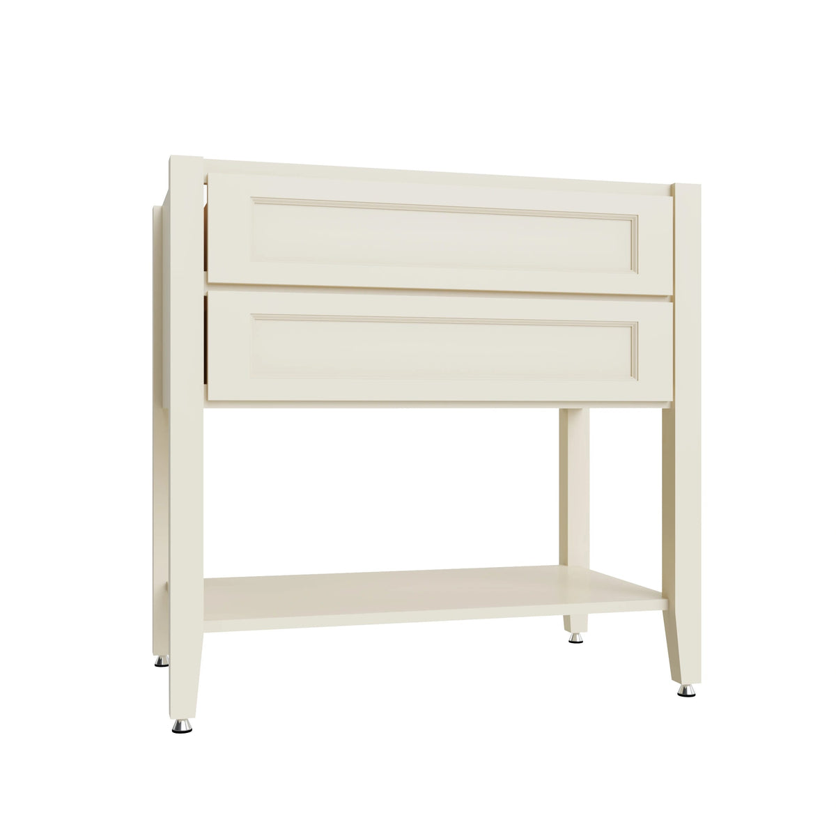 KCD Brooklyn Pearl Open Shelf Vanity SB - 36" W - product photo