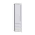 KCD Brooklyn Bright White Wall Twr w/ 3 Drws - 15" W x 60" H x 14.5" D - product photo