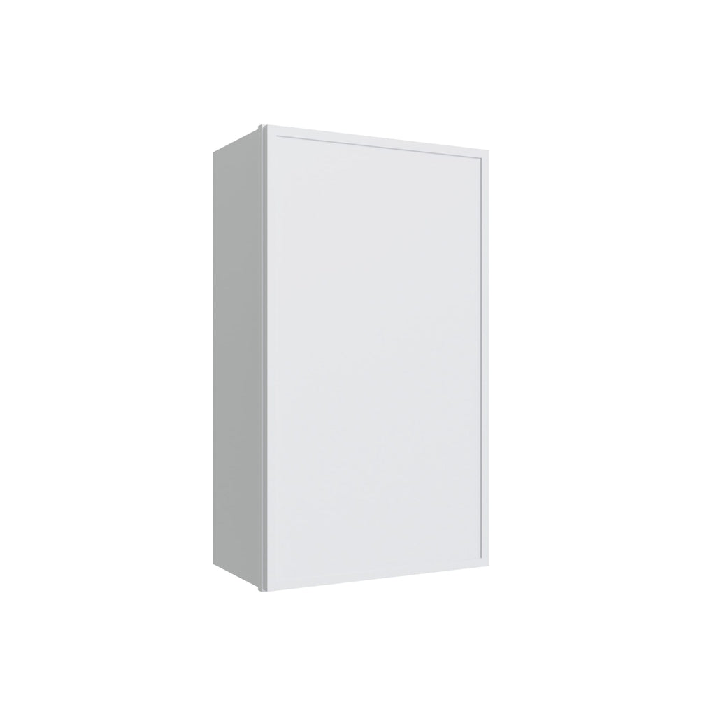 KCD Oslo White Single Door Wall Cabinet - 18" W x 36" H - product photo