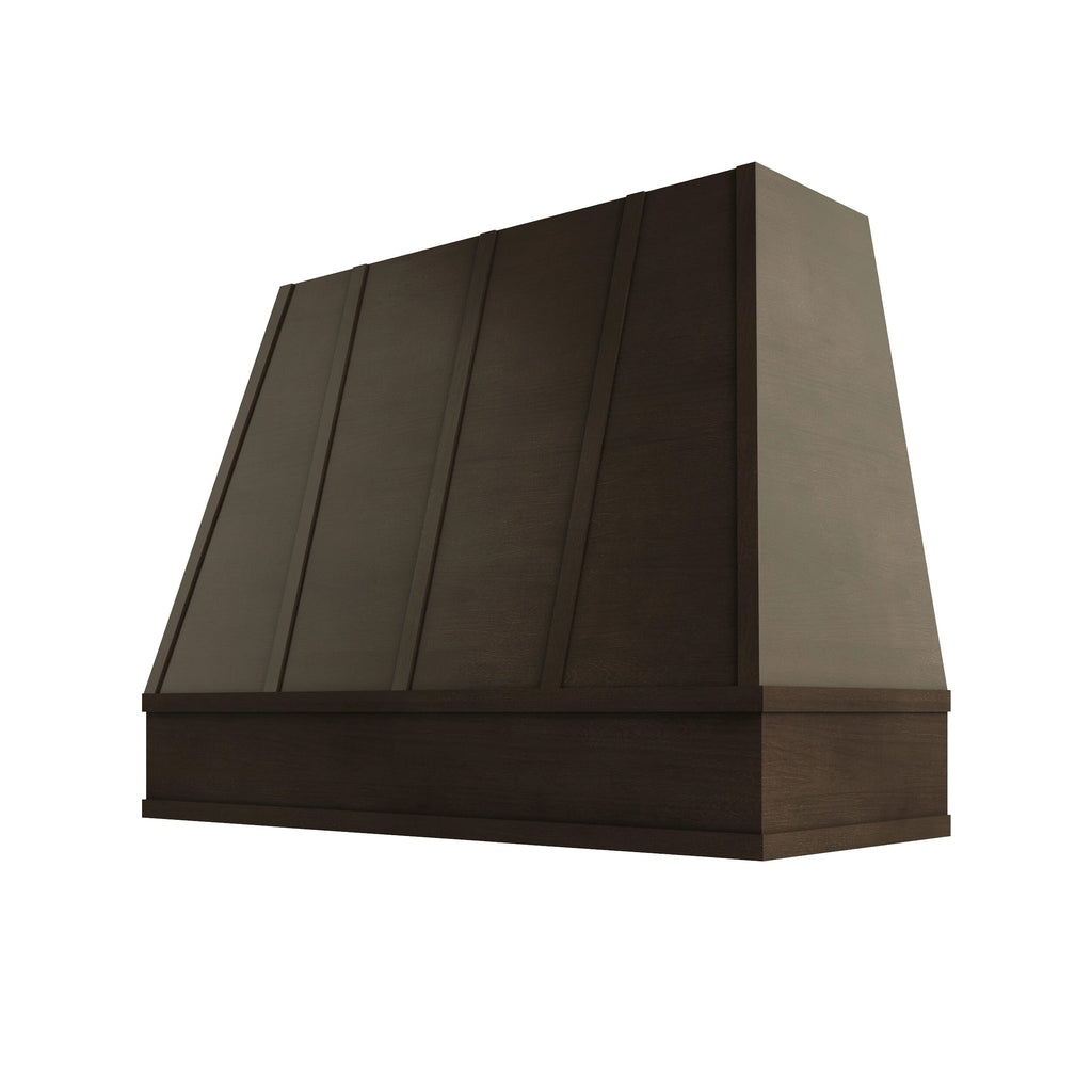 KCD Brooklyn Slate Tapered Hood with Strapping Flat Trim - 48" W x 36" H - product photo