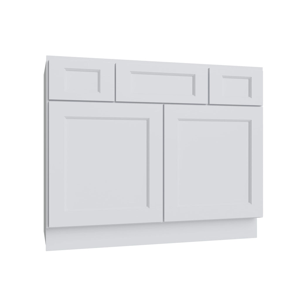 KCD Brooklyn Bright White Vanity Sink Base - 36" W - product photo