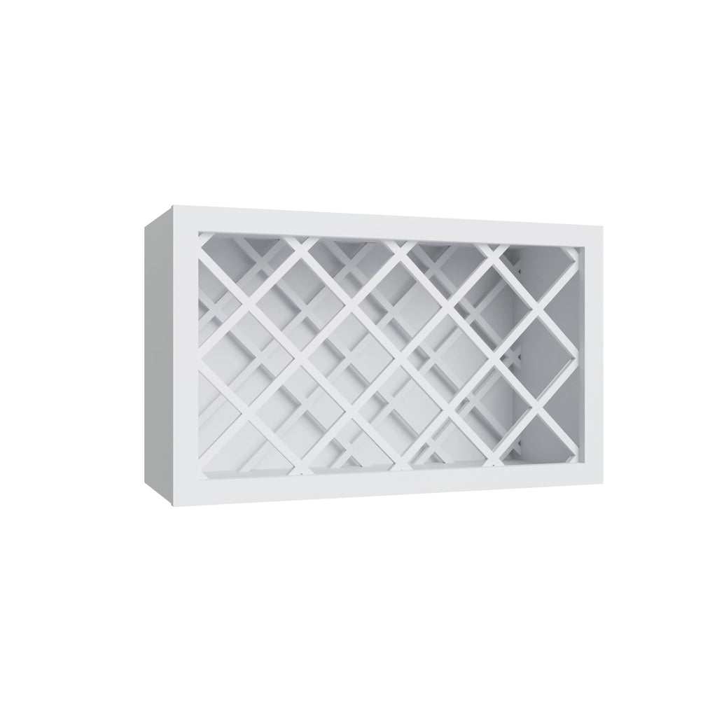 KCD Essential White Wine Rack - 30" W x 18" H x 12" D - product photo