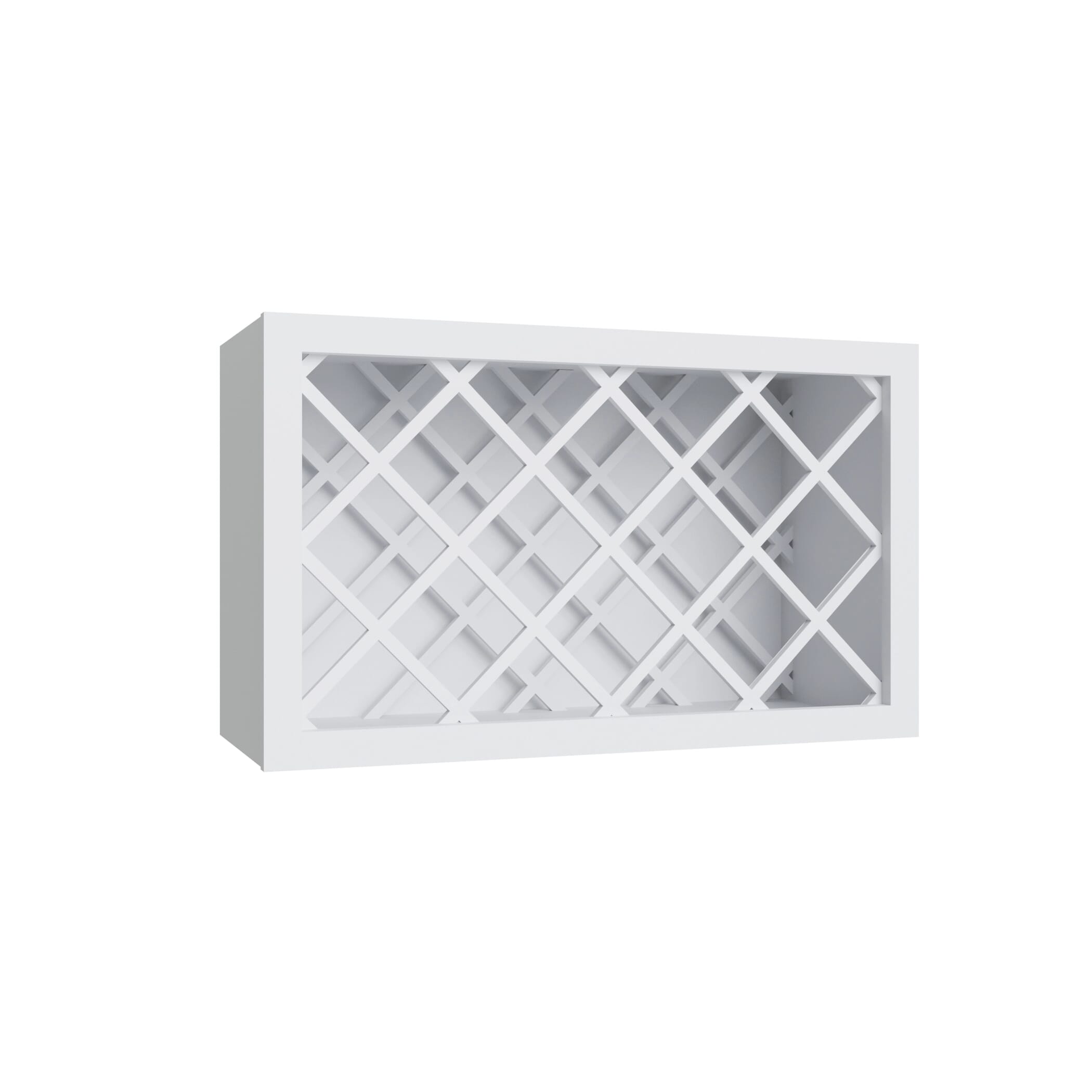 KCD Essential White Wine Rack - 30" W x 18" H x 12" D - product photo