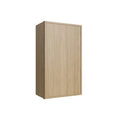 KCD Oslo Oak Single Door Wall Cabinet - 9" W x 36" H - product photo
