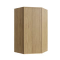 KCD Oslo Oak Corner Wall Cabinet - 27" W x 36" H - product photo