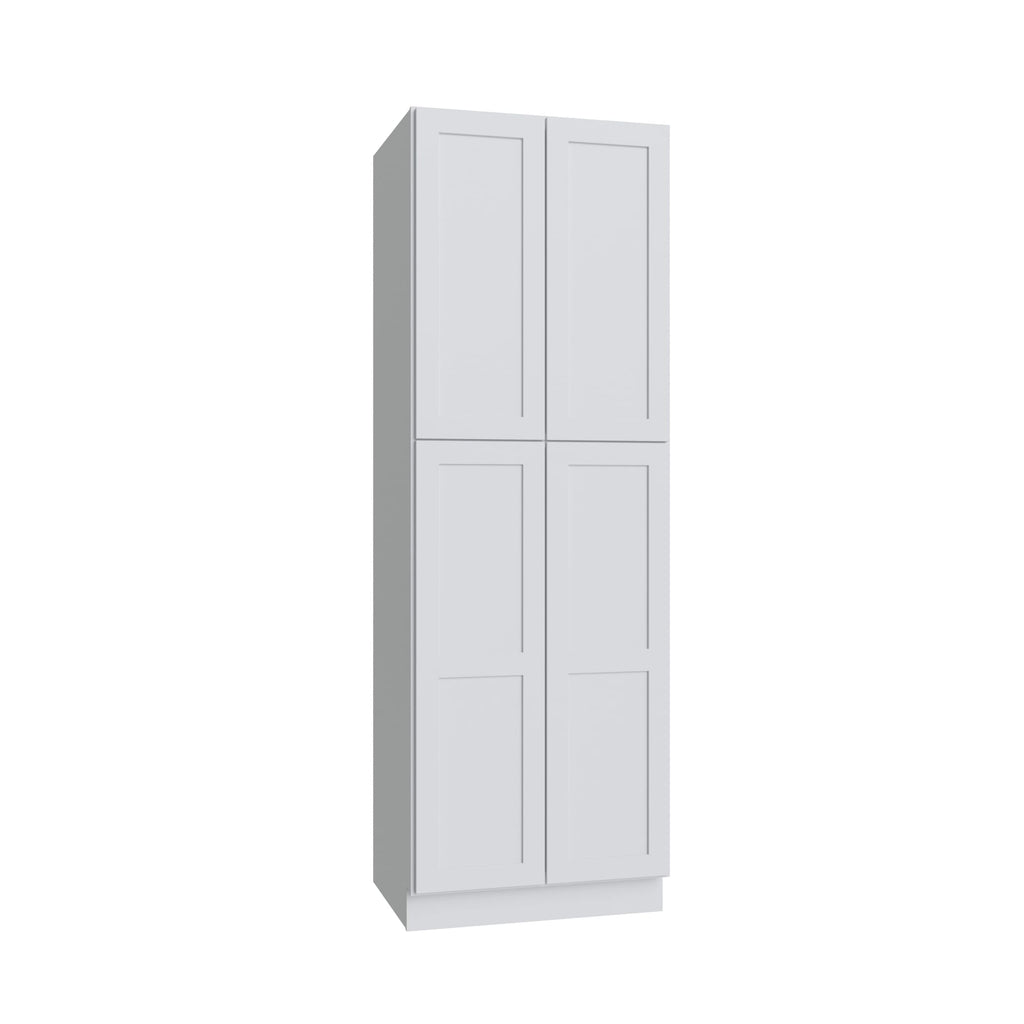KCD Shaker Designer White Pantry - 30" W x 90" H - product photo