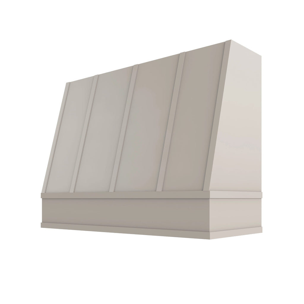 KCD Shaker Sand Angled Hood with Strapping Flat Trim - 48" W x 48" H - product photo