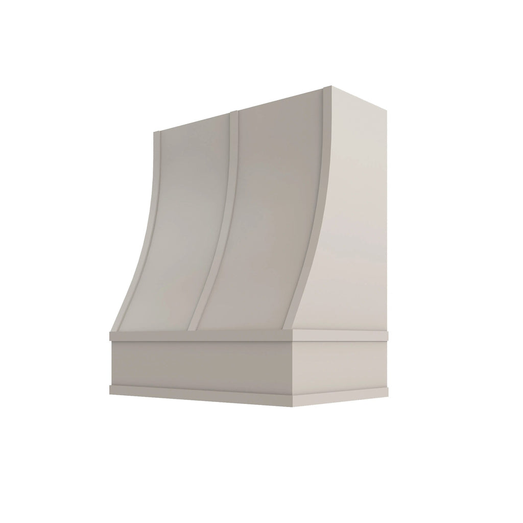 KCD Shaker Sand Sloped Hood with Strapping Flat Trim - 30" W x 36" H - product photo
