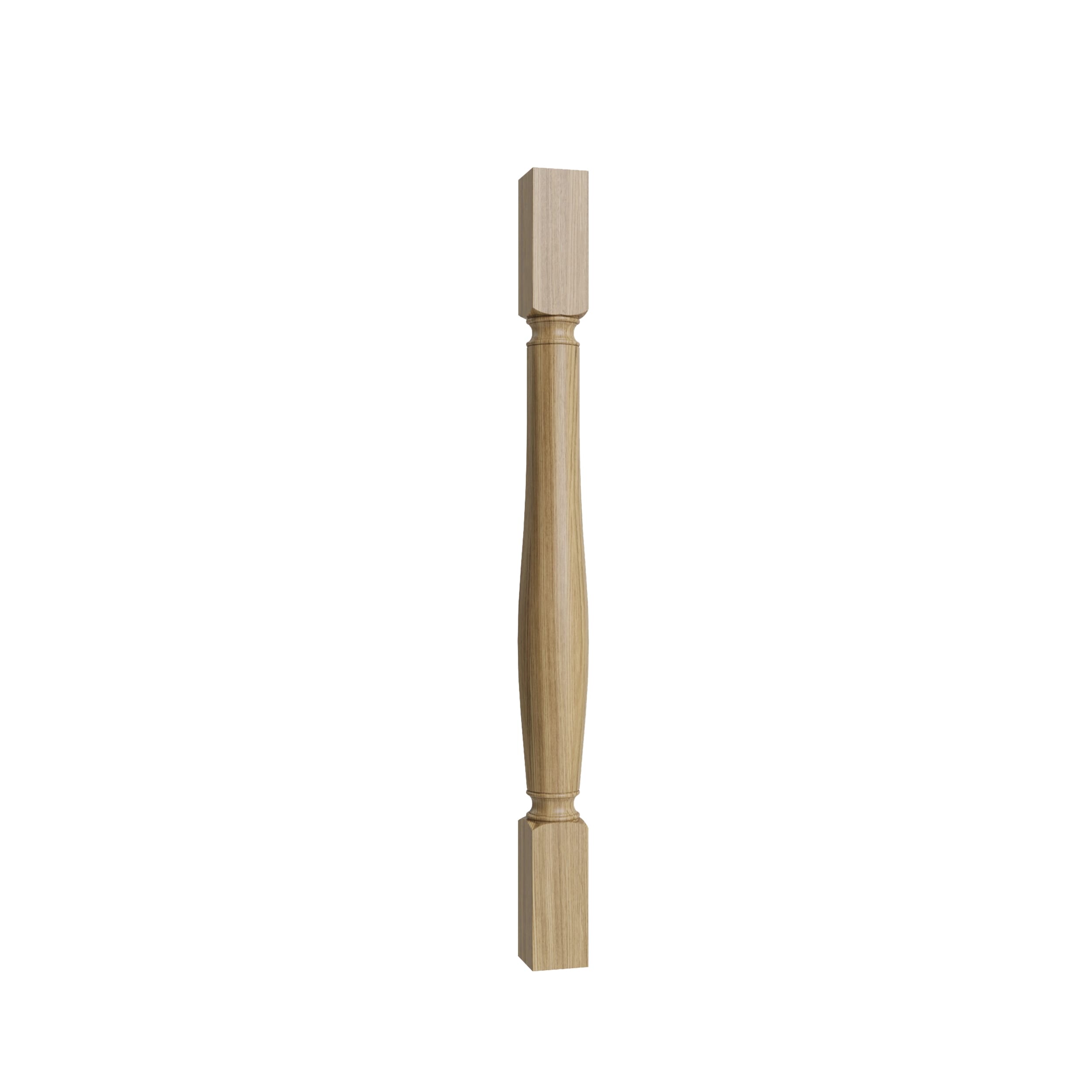 KCD Oslo Oak Turned Post - 3" W x 35.5" H - product photo