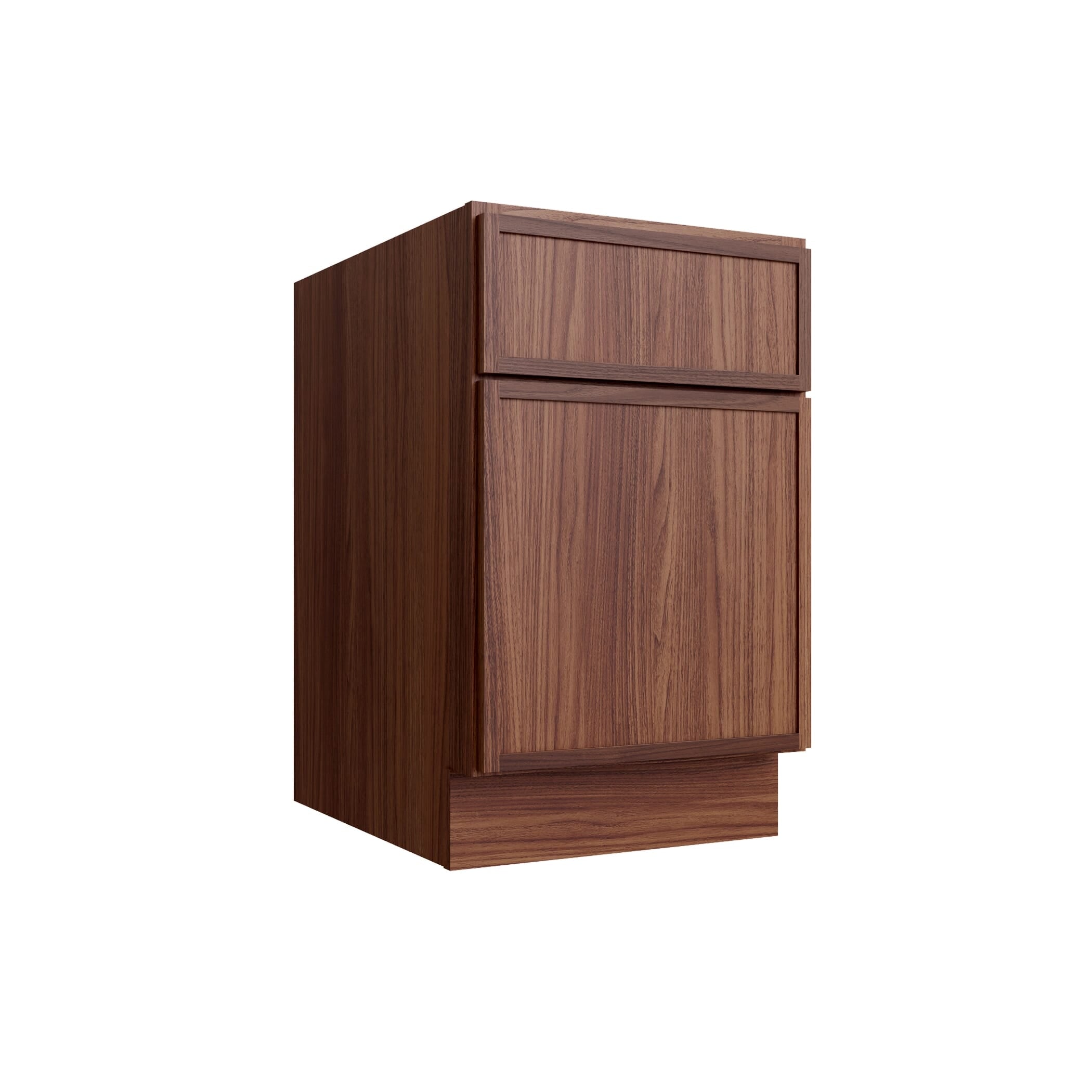 KCD Oslo Classic Walnut Desk Drawer Base - 18" W x 29.5" H x 24" D - product photo