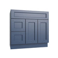 KCD Brooklyn Midnight Vanity Sink Base Left Drawer Stacking Cabinet - 36" W - product photo