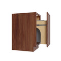 KCD Oslo Classic Walnut Trash Can Base w/ Full Ht Door - 18" W w/ 1 Can - product photo