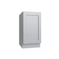 KCD Brooklyn Modern Gray Full Height Single Door Base Cabinet - 12" W - product photo