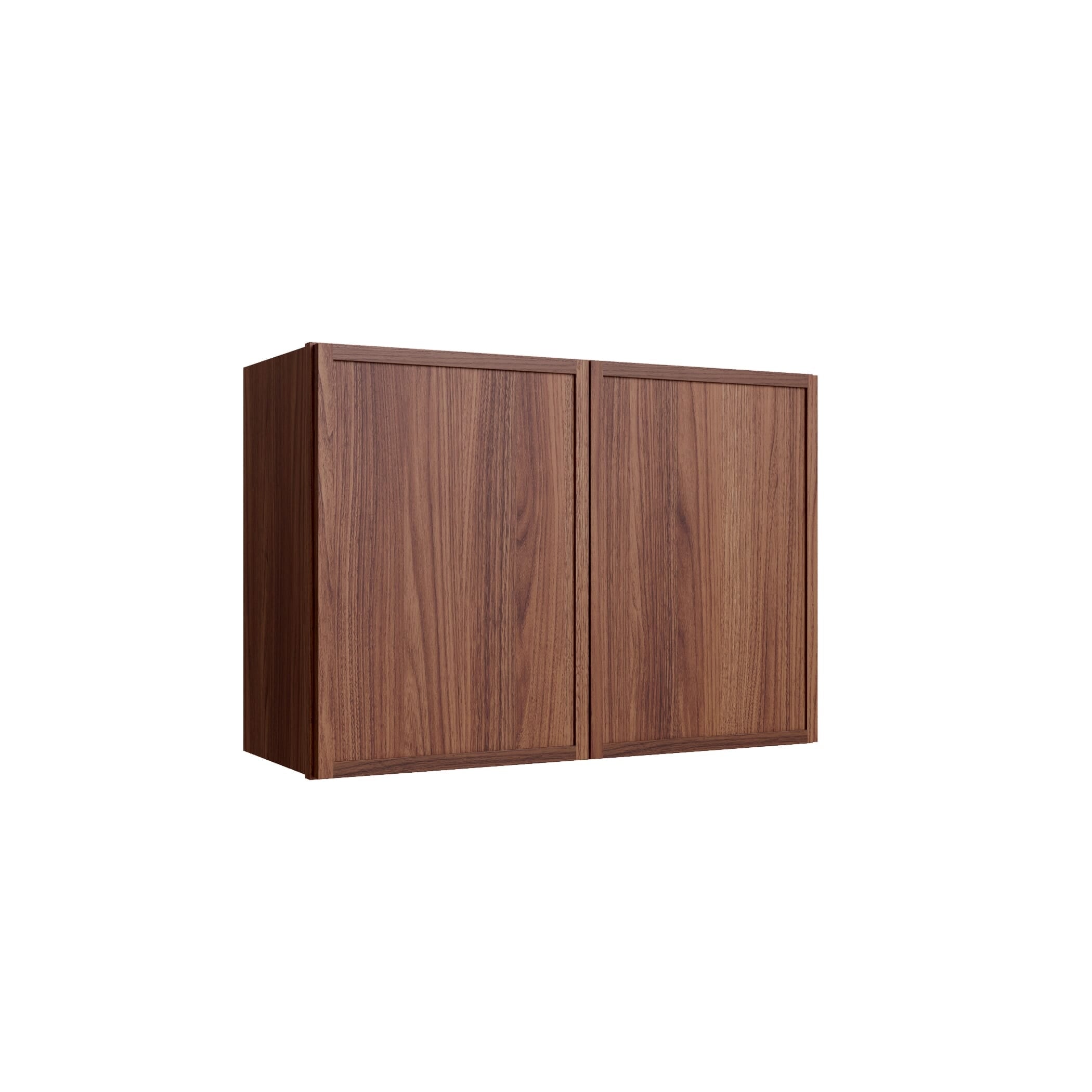 KCD Oslo Classic Walnut Double Door Wall Cabinet - 33" W x 15" H - product photo