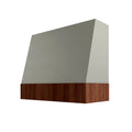 KCD Shaker Moss Angled Hood with Walnut Band - 42" W x 30" H - product photo