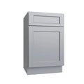 KCD Brooklyn Modern Gray Single Door Base Vanity - 18" W - product photo