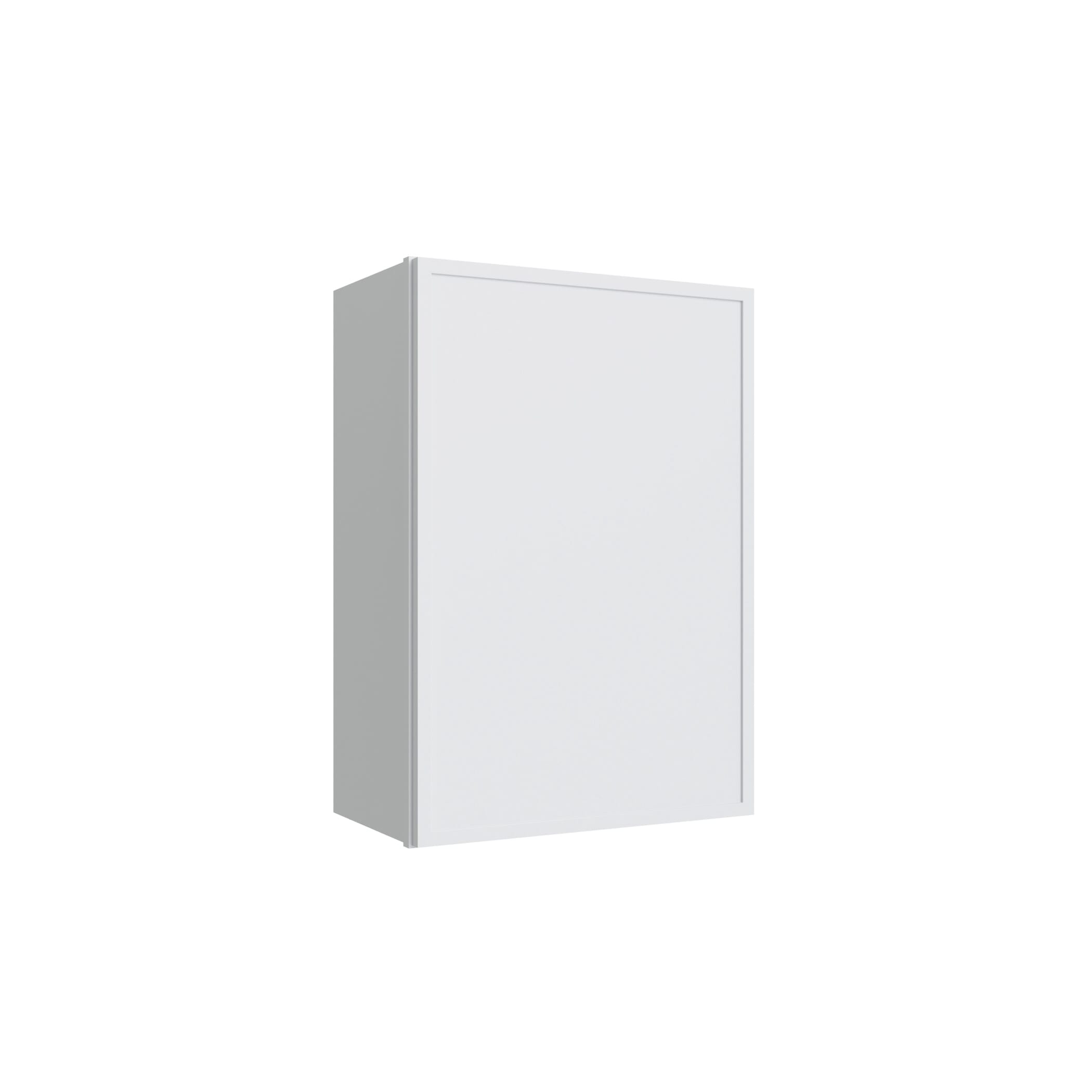 KCD Oslo White Single Door Wall Cabinet - 21" W x 30" H - product photo