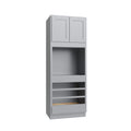 KCD Essential Gray Oven Cabinet - 33" W x 90" H - product photo