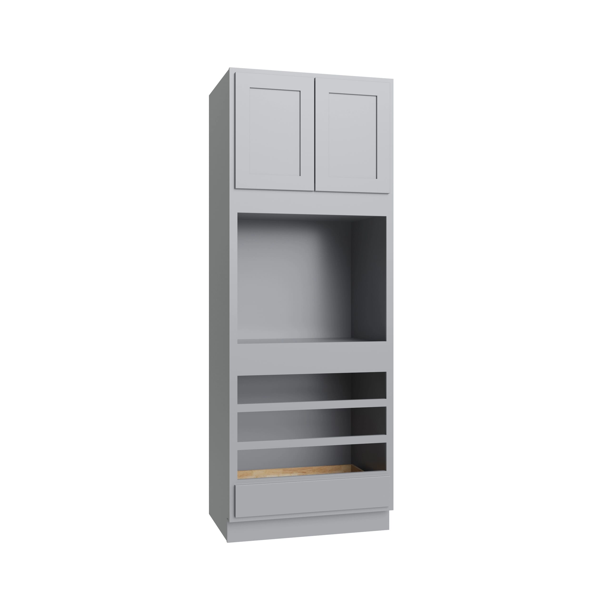 KCD Essential Gray Oven Cabinet - 33" W x 90" H - product photo