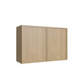 KCD Oslo Oak Double Door Wall Cabinet - 30" W x 24" H - product photo