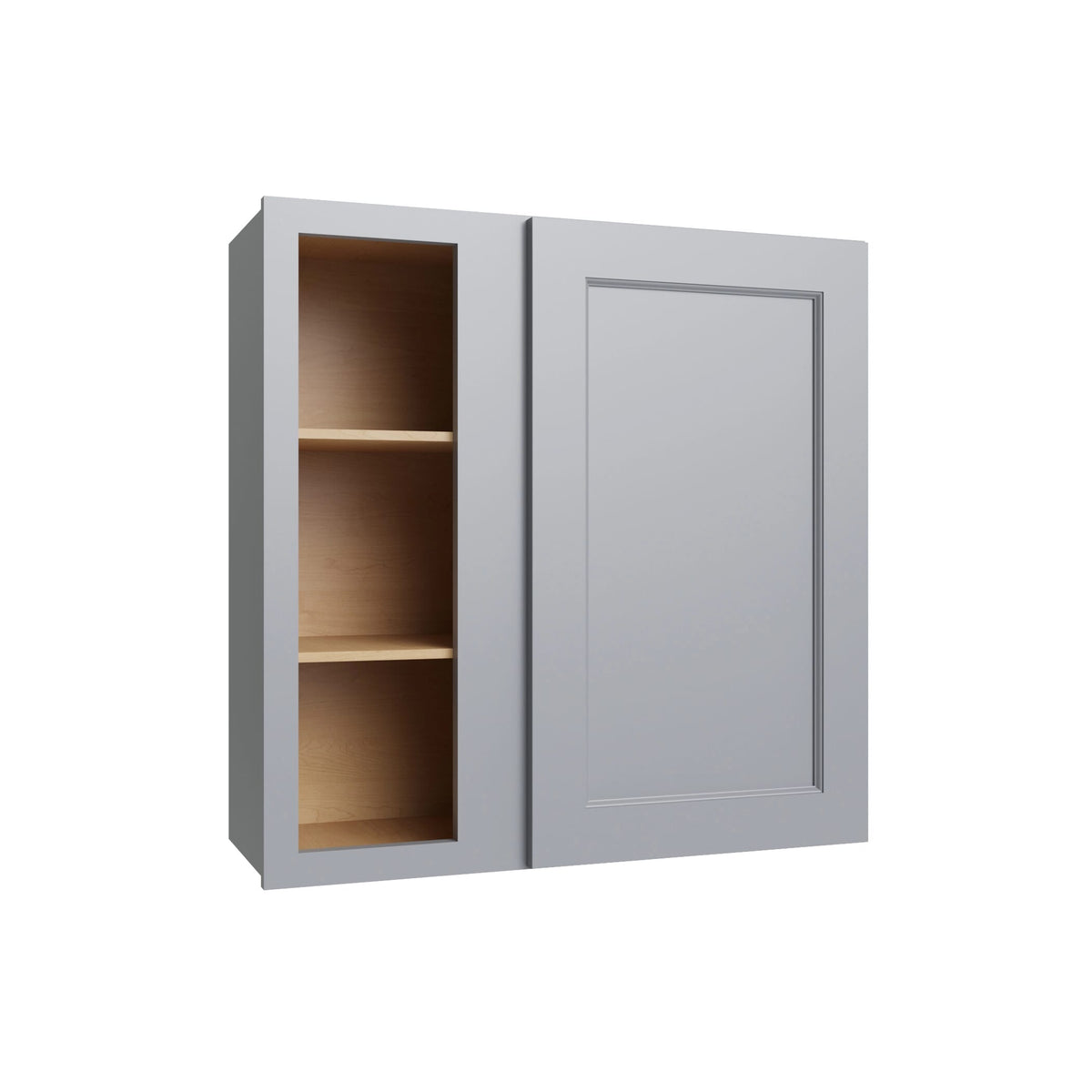 KCD Brooklyn Modern Gray Blind Wall Cabinet - 36" W x 30" H - product photo