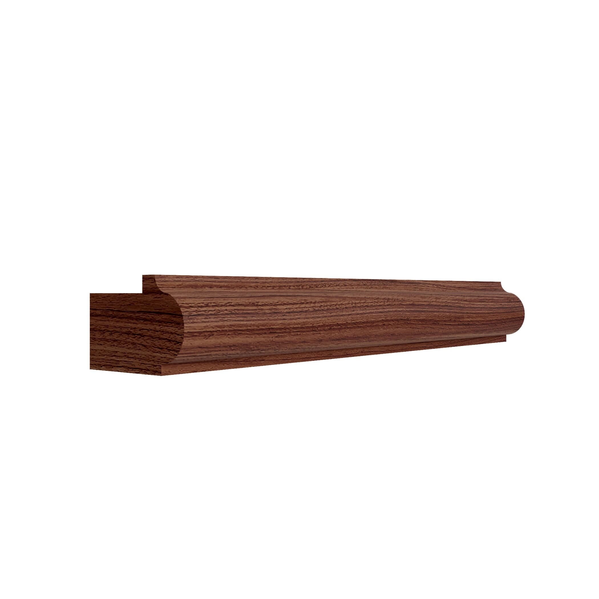 KCD Oslo Classic Walnut Bottom Edge Molding (Narrow Light Rail) - product photo
