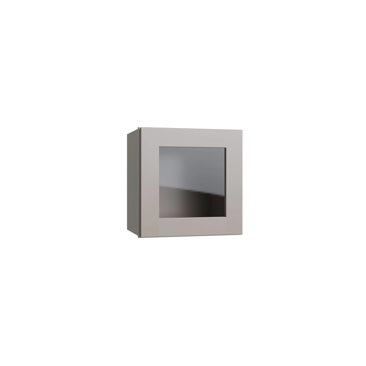 KCD Shaker Sand 15" W x 15" H Wall Stacking Cabinet with Glass - product photo