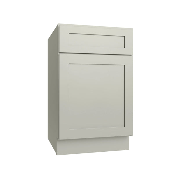 KCD Shaker Moss Single Door Standard Base Cabinet - 15" W
