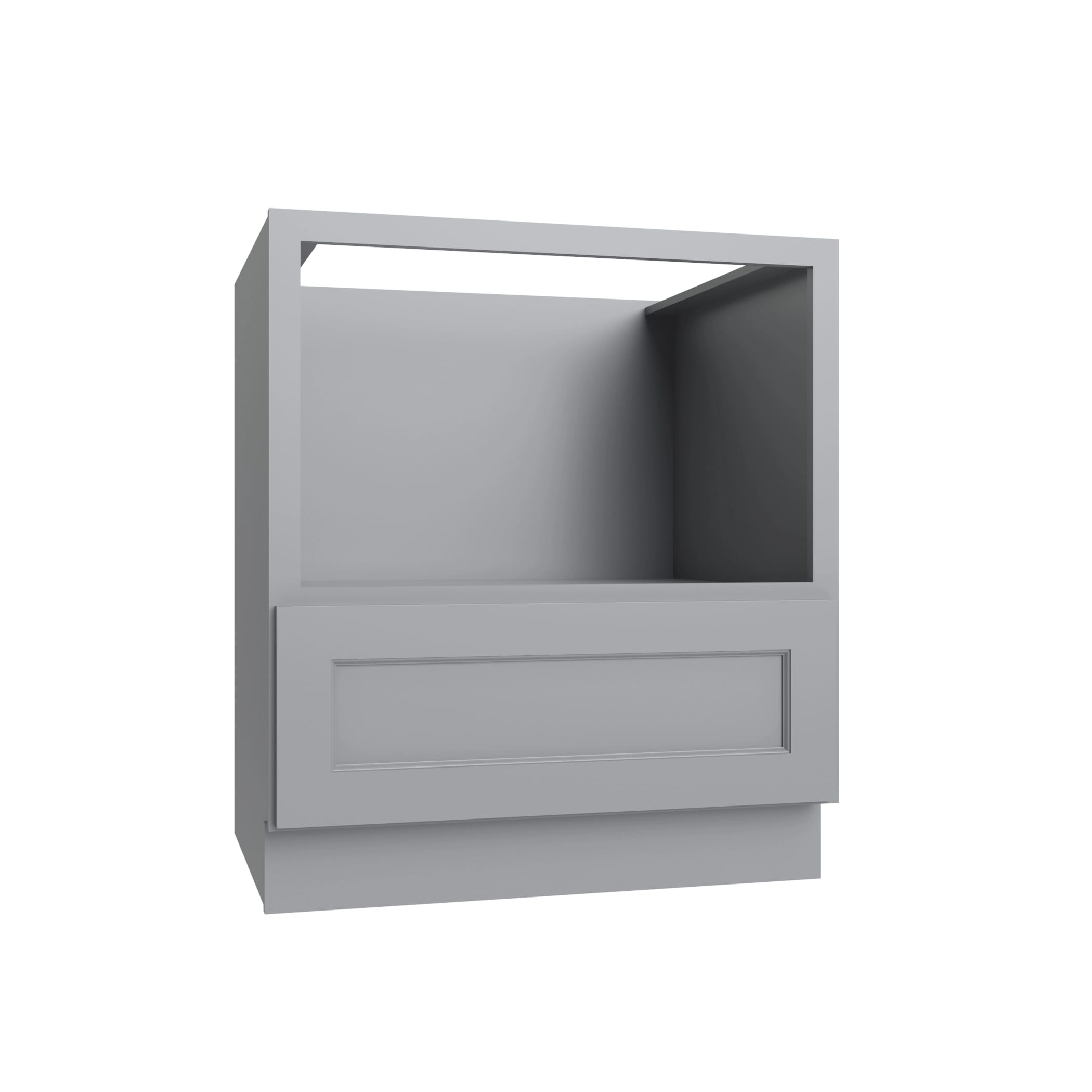 KCD Brooklyn Modern Gray Microwave Base Cabinet - 30" W - product photo