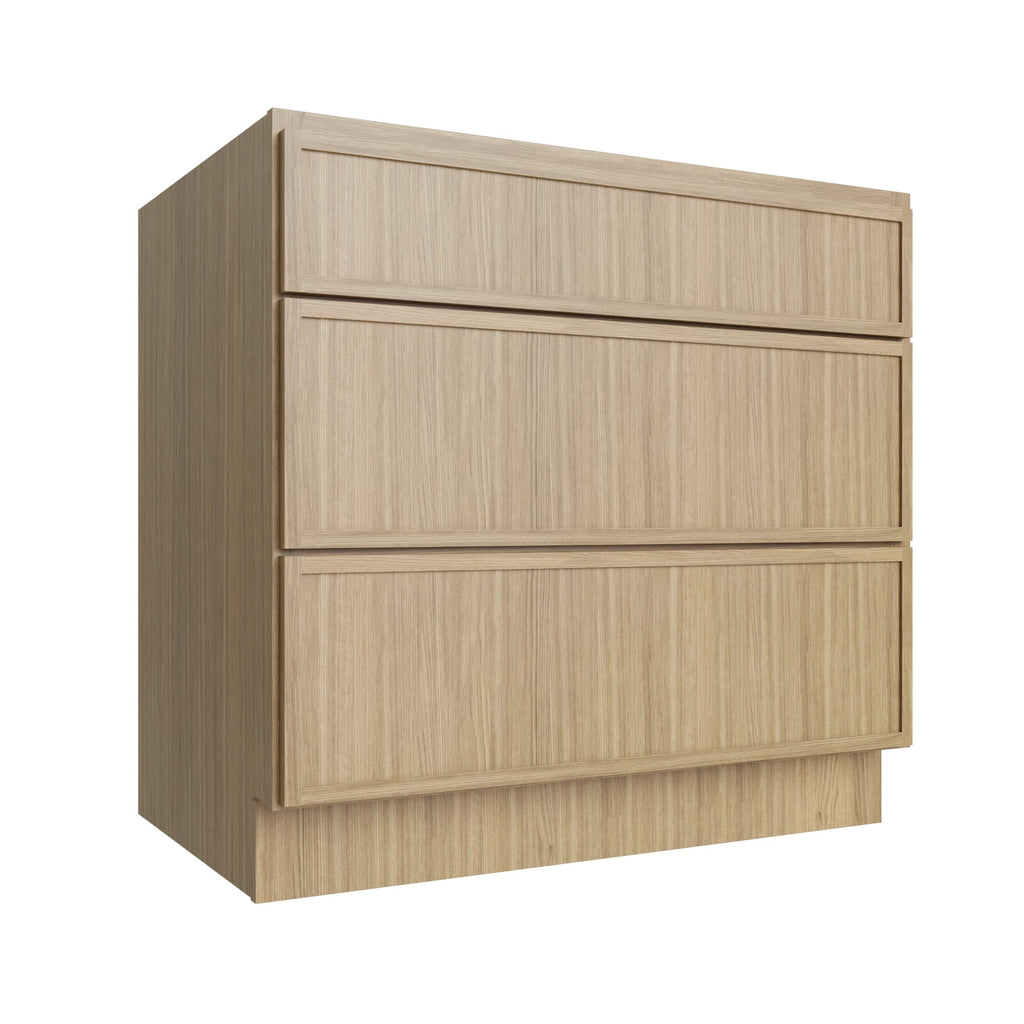 KCD Oslo Oak Drawer Base Cabinet - 36" W - product photo