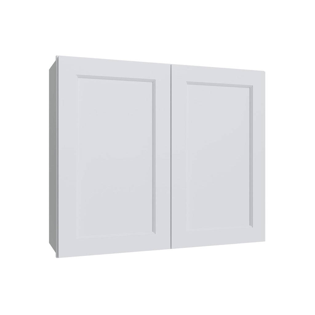 KCD Brooklyn Bright White Double Door Wall Cabinet - 30" W x 30" H - product photo