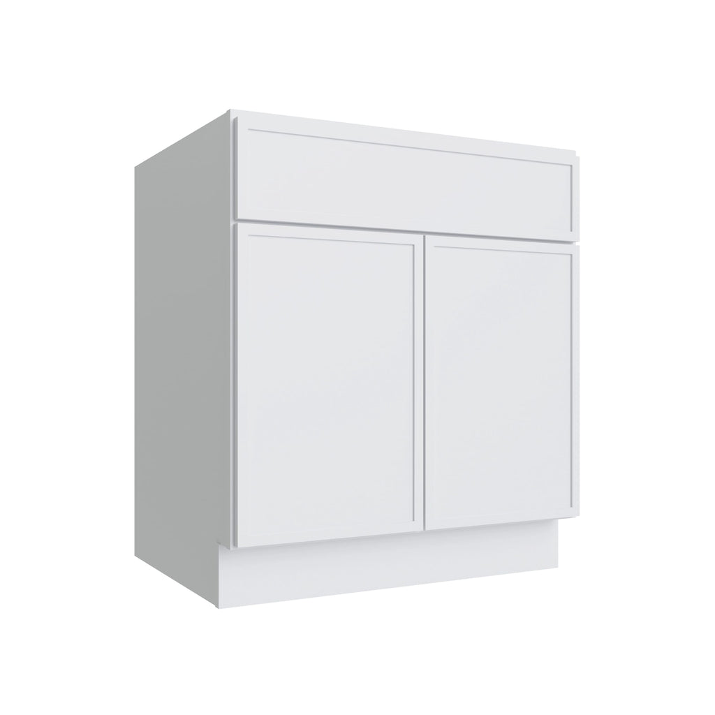 KCD Oslo White Sink Base Cabinet - 30" W - product photo