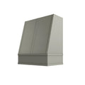 KCD Shaker Moss Angled Hood with Strapping Flat Trim - 30" W x 48" H - product photo