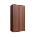 KCD Oslo Classic Walnut Single Door Wall Cabinet - 12" W x 42" H - product photo