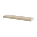 KCD Raw Maple Floating Shelf - 12" D x 42" W - product photo