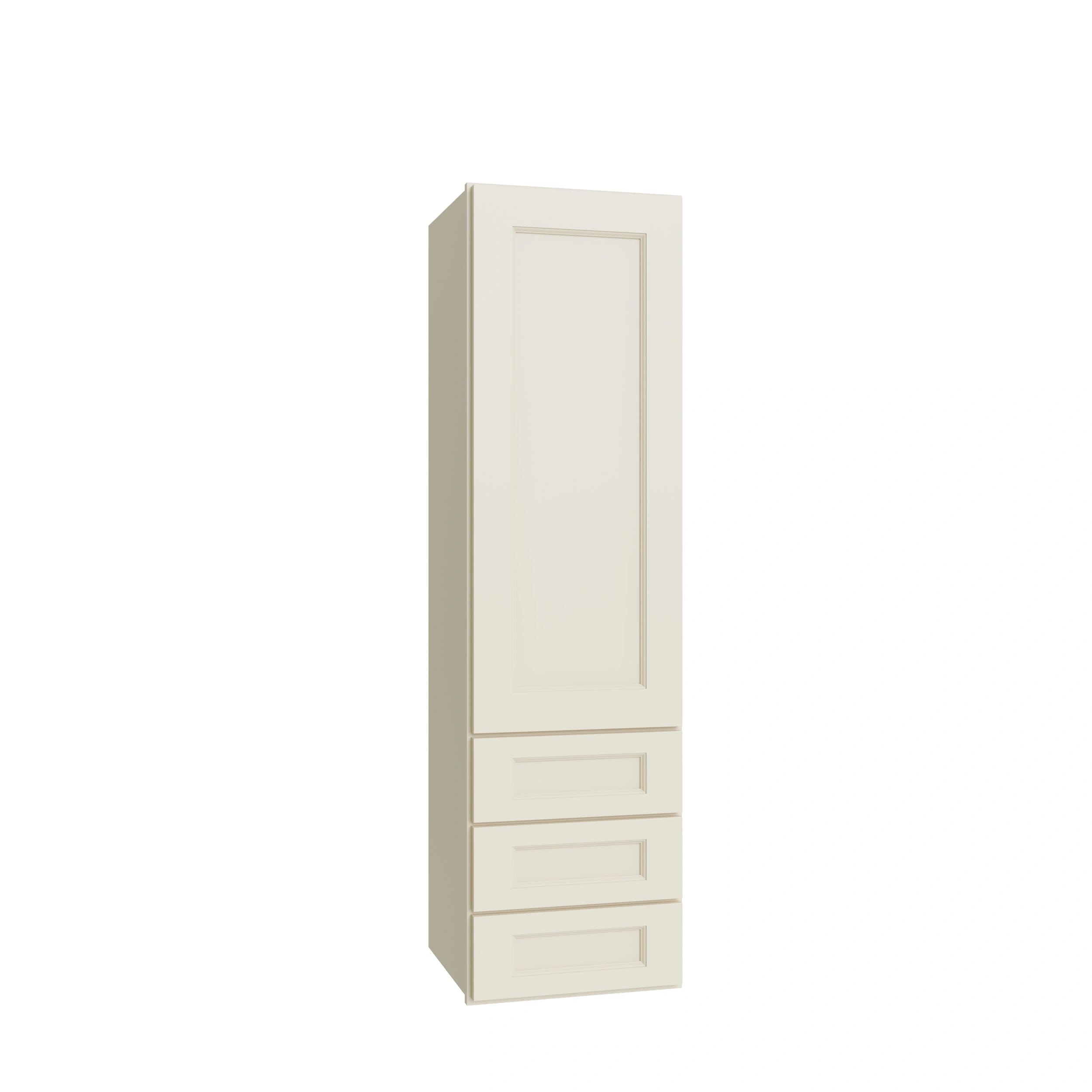 KCD Brooklyn Pearl Wall Twr w/ 3 Drws - 15" W x 54" H x 14.5" D - product photo