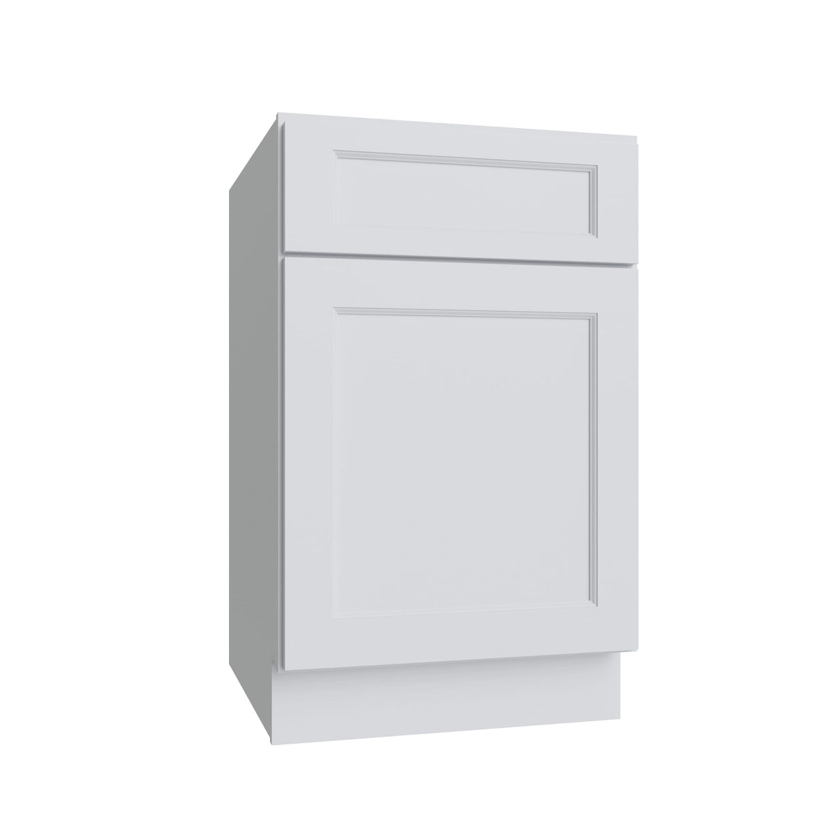 KCD Brooklyn Bright White Single Door Standard Base Cabinet - 21" W - product photo
