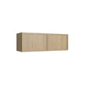 KCD Oslo Oak Double Door Wall Cabinet - 36" W x 12" H - product photo
