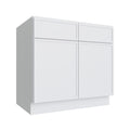 KCD Oslo White Double Door Standard Base Cabinet - 39" W - product photo