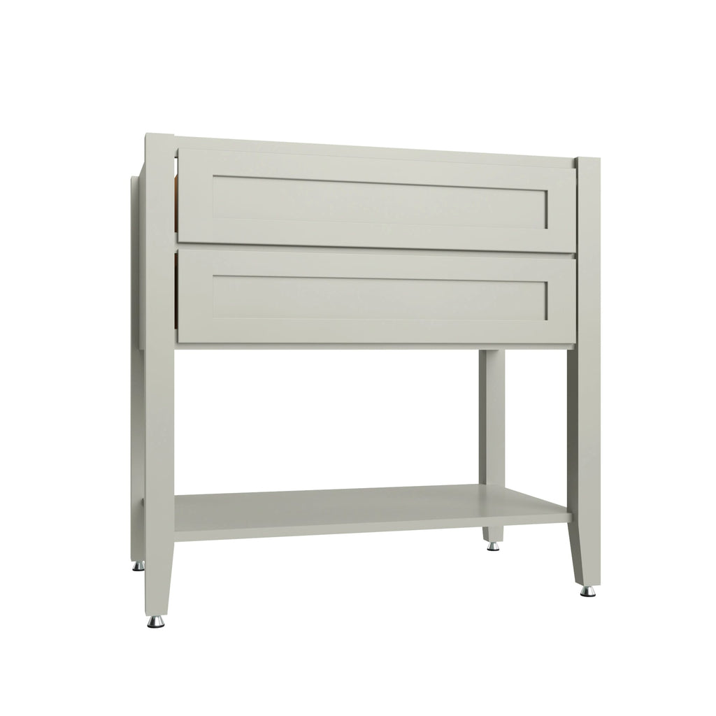 KCD Shaker Moss Open Shelf Vanity SB - 36" W - product photo