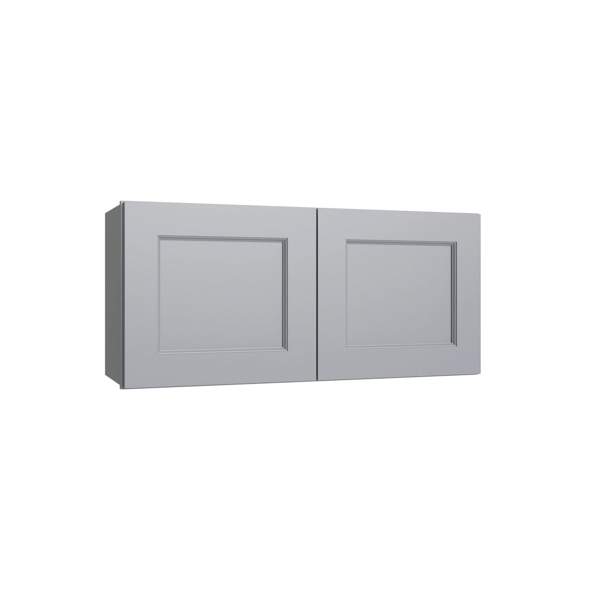 KCD Brooklyn Modern Gray Double Door Wall Cabinet - 30" W x 15" H - product photo