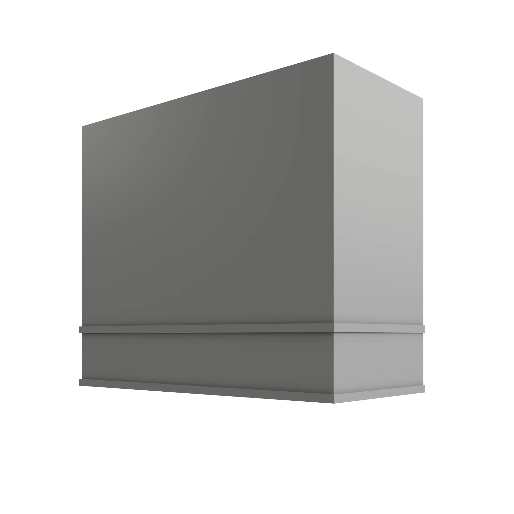 KCD Essential Gray Box Hood Block Trim - 48" W x 48" H - product photo